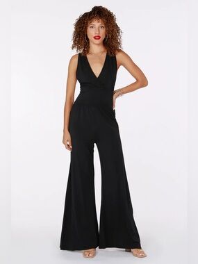 bobi Black Surplus Wide Leg Jumpsuit NWT Size Small $135